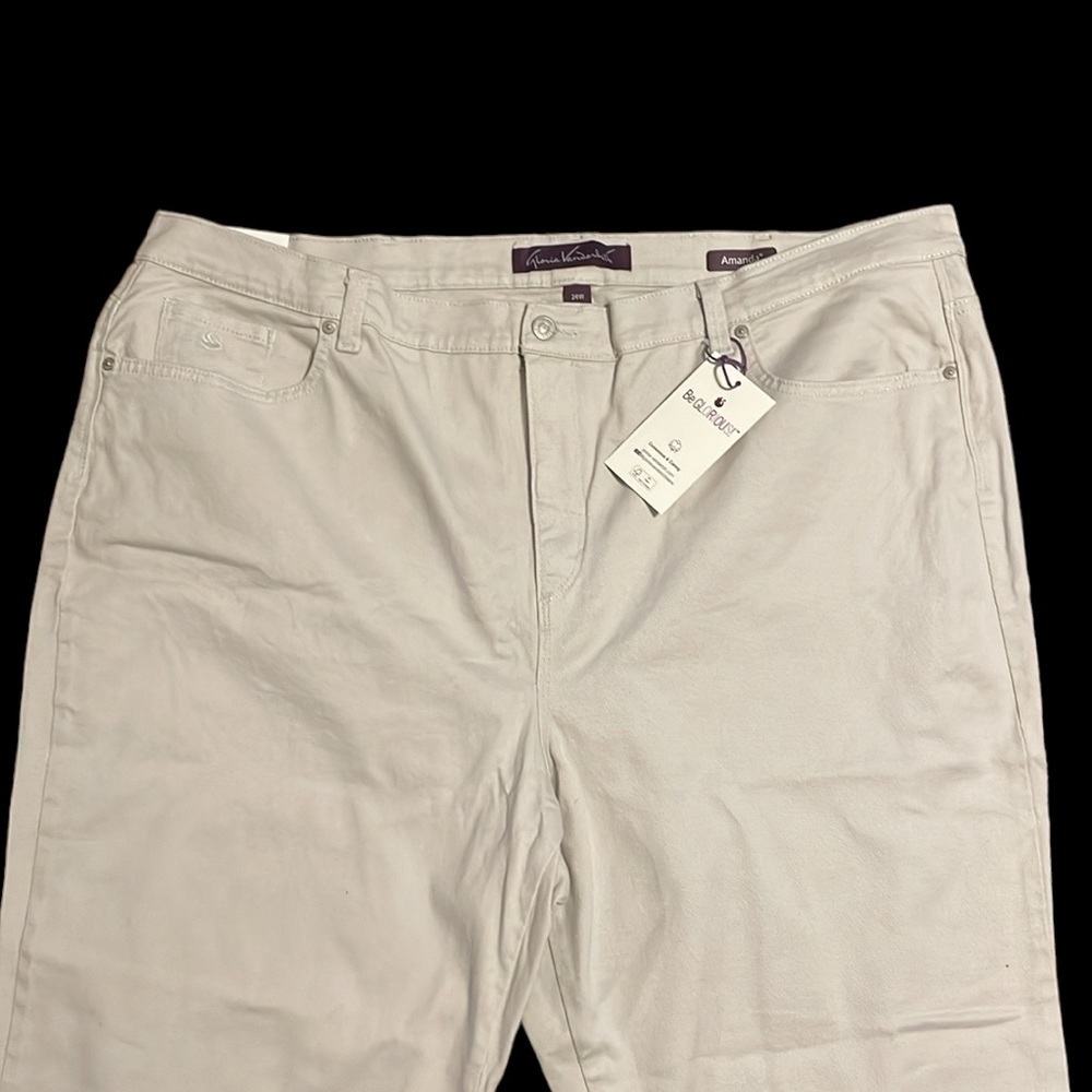 Light tan Gloria Vanderbilt Amanda jeans - plus size NWT - Picture 2 of 7